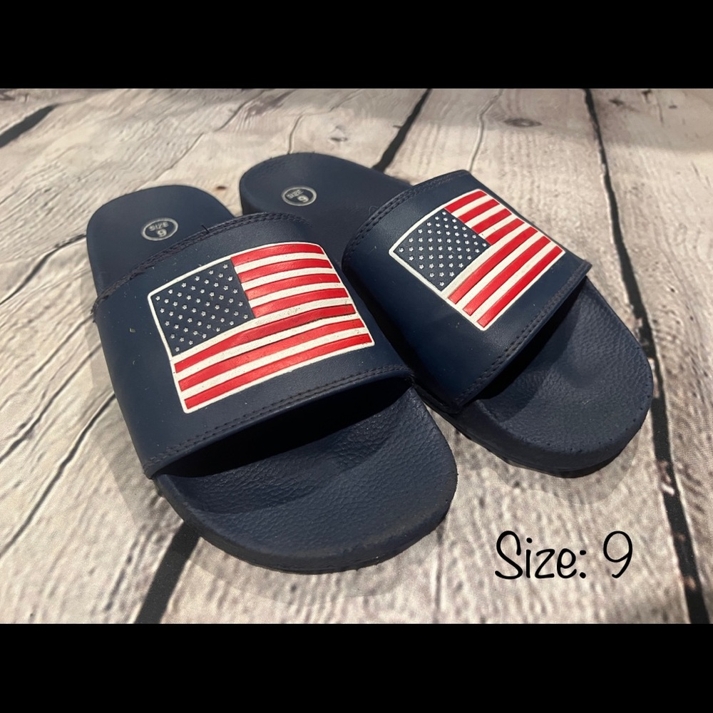 Patriotic sandal size 9